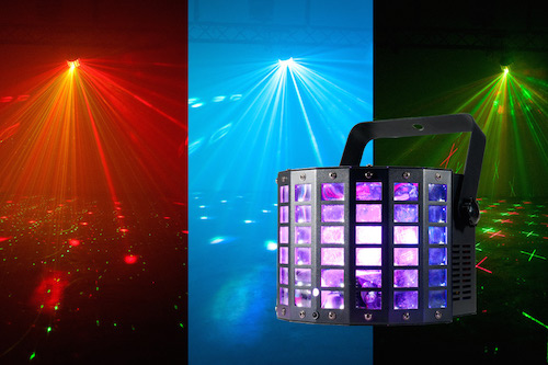 American DJ DEKKER LZR Compact RGBW LED Moonflower + Reg Laser