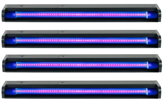 American DJ UVLED 24 24 Inch UV LED strip with 48x SMD UV 4-PAK