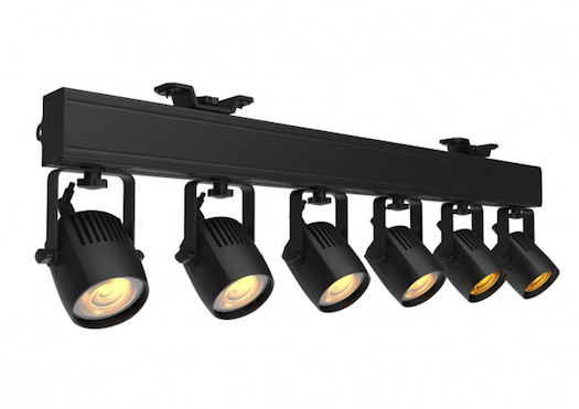 American DJ BAR 6 Linear 6-Head WW LED Pinspot System with built-in power & DMX connections